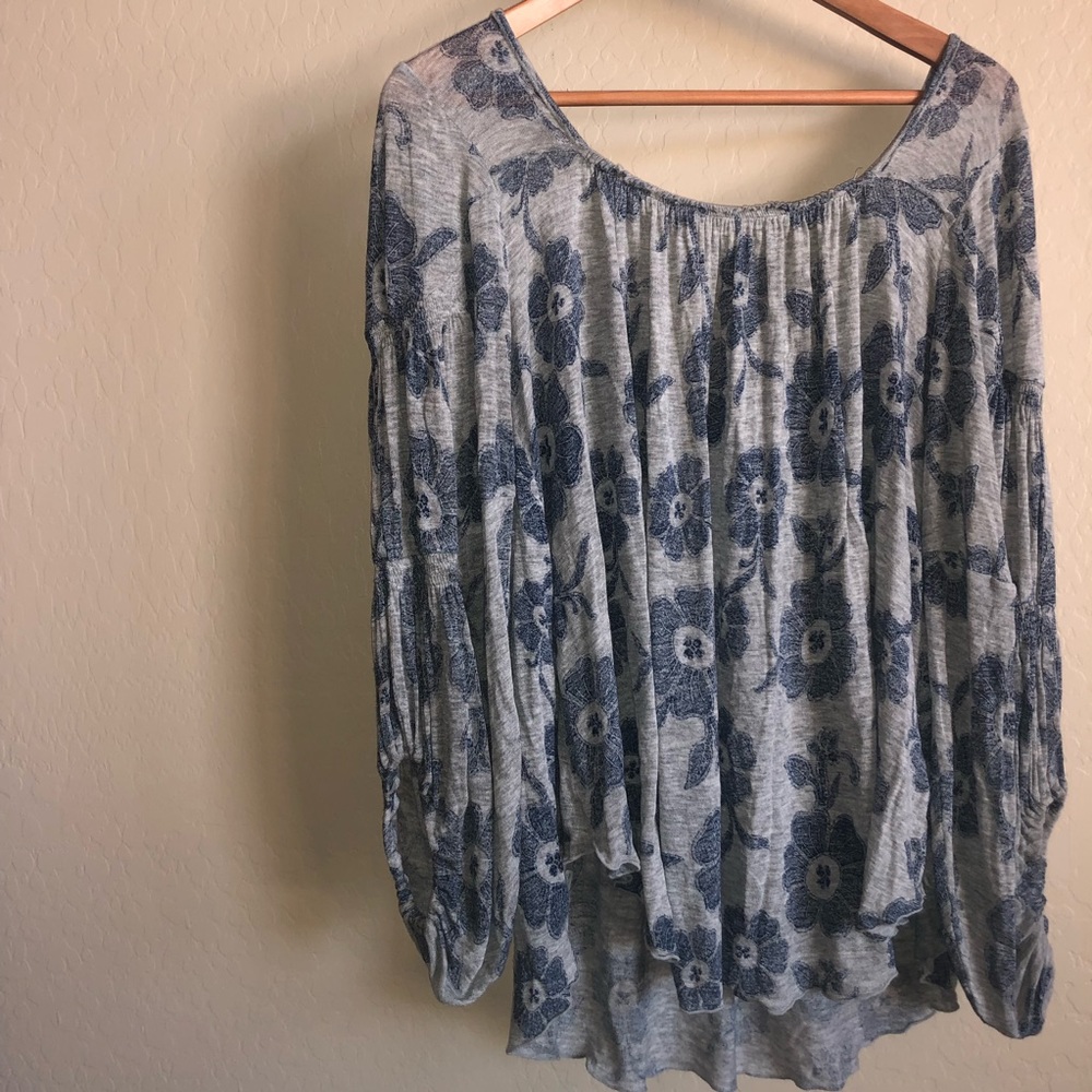 Free people // long sleeve flowy top